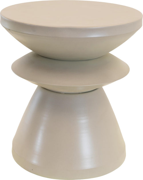 Lesli Living tuintafel Louis - grijs - Ø36x39,5cm
