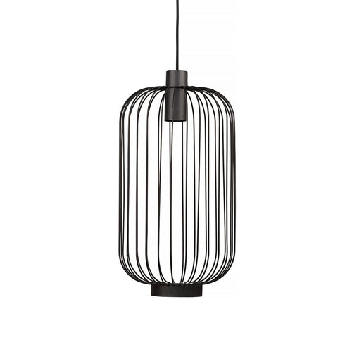 Nowodvorski hanglamp Cage - 1 lichts - 30  x 145   cm - zwart - vtwonen shop