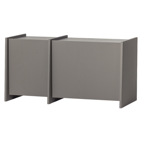 WOOOD tv meubel 102 cm Brock - Essen Fineer - Warmgrijs - 53x102x44