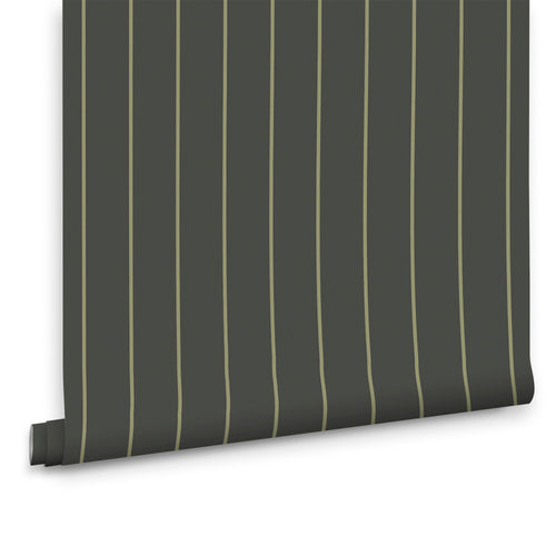 MADE Vliesbehang - Kyria Navy & Mint Stripe