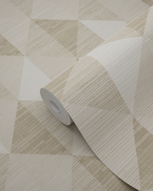 Origin Wallcoverings behang grasweefsel in grafisch 3D motief zand beige - 50 x 900 cm - 347882 - vtwonen shop