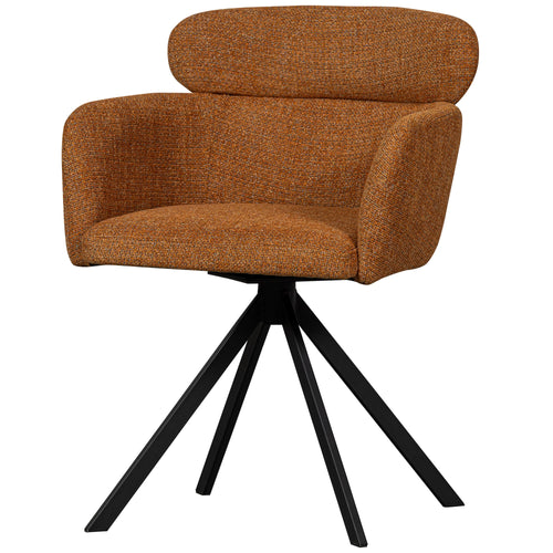 WOOOD eetkamerstoelen Fenne - Polyester - Ginger - Set van 6 - vtwonen shop