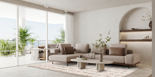 AFK Living vloerkleed Galet - zeer zacht - beige - 200 x 290 cm - vtwonen shop