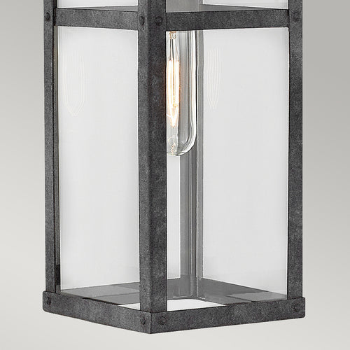 Elstead Hinkley Porter Outdoor Wandlantaarn Verouderd Zink, IP44