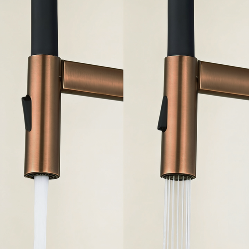 LOMAZOO keukenkraan Alba - met magnetische uitloop - mengkraan - koper