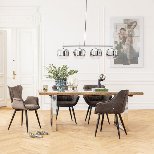 Kare Design Stoel met armleuningen Dream bruin
