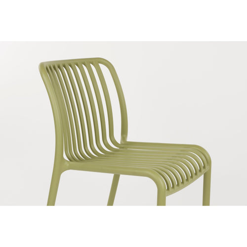 Housecraft Living Mante Tuinstoelen Kunststof Groen - Set van 4