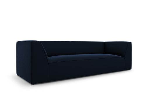 Micadoni Bank Ruby 3-zits, flueel, koningsblauw - 93x232x69cm