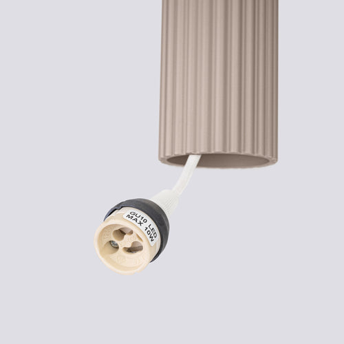 Sollux Lighting Hanglamp KARBON 3P taupe - 19,5x19,5x108cm