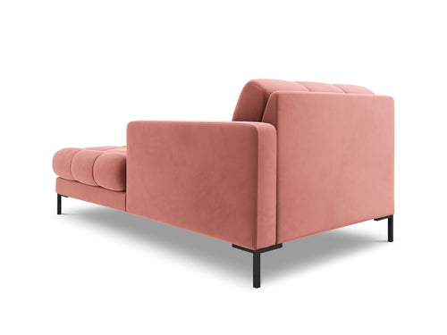 Cosmopolitan Design rechter chaise longue Bali flueel, roze - 185x102x75cm