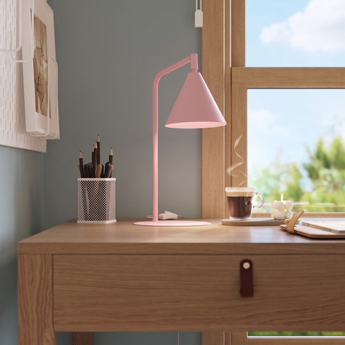 Sollux Lighting Tafellamp NOX roze - 18x18x35cm