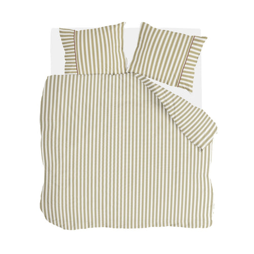 Walra - Dekbedovertrek Refined Lines - 200x220 cm - Groen