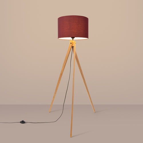 Sollux Lighting Staande lamp NATT bordeaux - 77x77x140cm