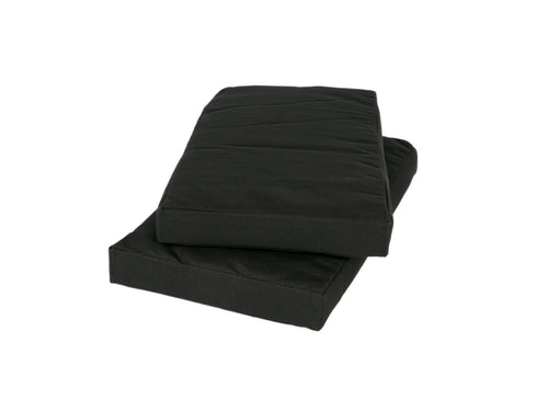 MaximaVida picknicktafel kussenpakket Havana zwart 55 x 27,5 x 5 cm - waterafstotend - 4 stuks