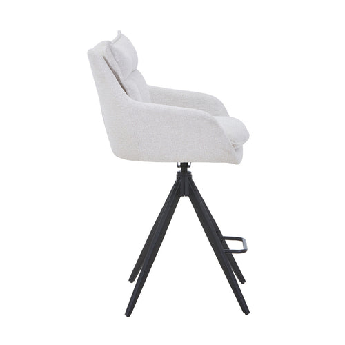 DÉJA Living Barstoel Manon - Beige - Draaibaar - 65cm - Set van 2 - vtwonen shop