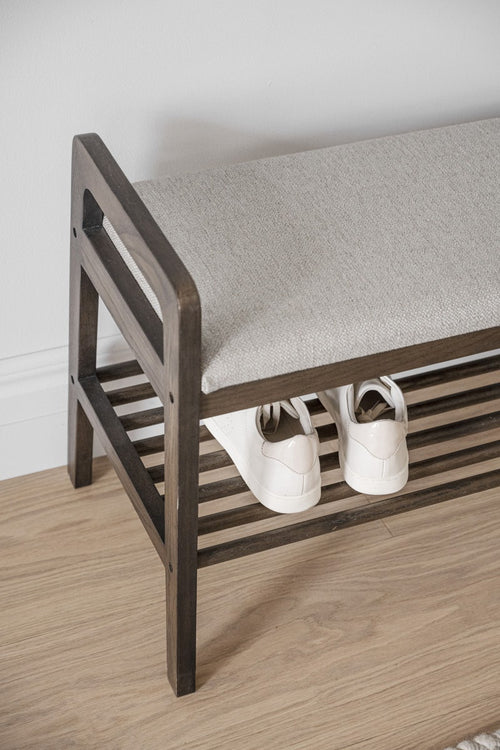 Rowico Home Inverness eikenhouten bankje met zitkussen - 75 x 55 cm - vtwonen shop