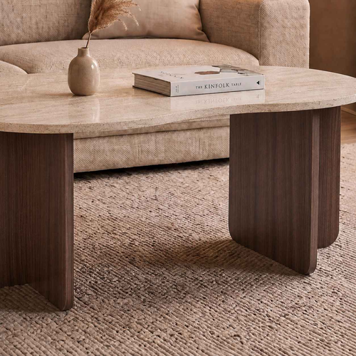Calicosy - Salontafel MOSS - Donker hout 110x60x40 cm