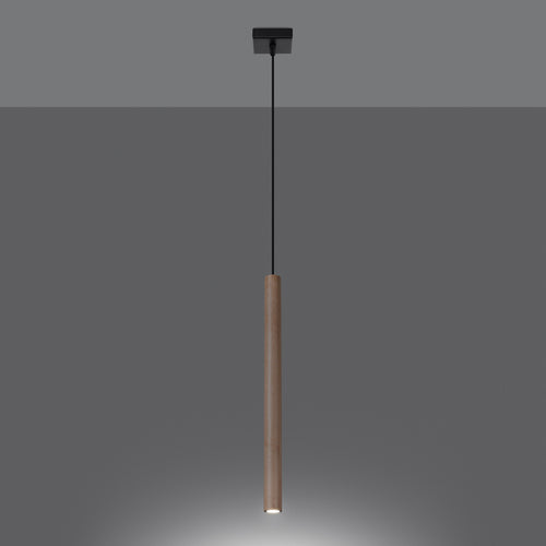 Sollux Lighting Hanglamp PASTELO 1 hout - 3,5x3,5x120cm