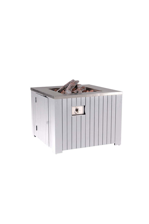 Cozy Living sfeerhaard Faro - mat wit - aluminium - 80x80 cm - 50 Mb - vtwonen shop