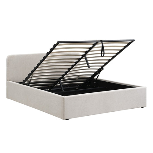 Calicosy - Opbergbed ELYA - beige 215x170x88 cm