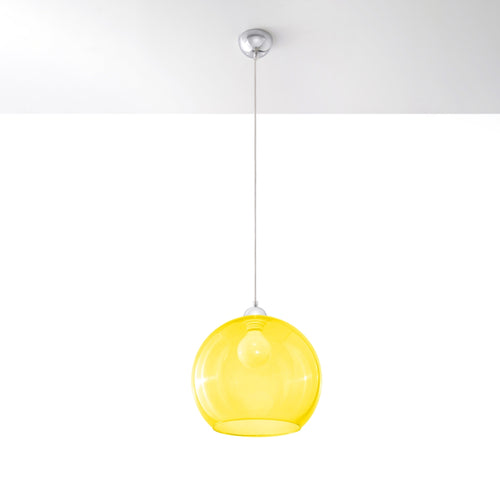 Sollux Lighting Hanglamp BALL geel - 30x30x120cm
