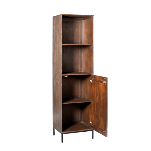 Starfurn  boekenkast Madison - bruin - 45x55x200cm - vtwonen shop