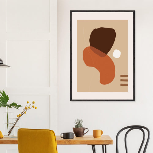 Artfulprints  Boho wall art - Abstract earth   poster 70x100 cm