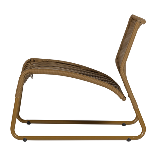 WOOOD tuin loungestoel West - Kunststof - Honinggeel - 67x78x69