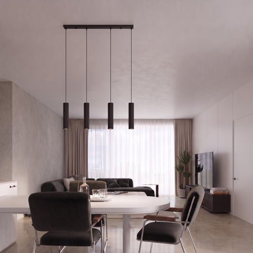 Sollux Lighting Hanglamp KARBON 4L zwart - 81x5x120cm