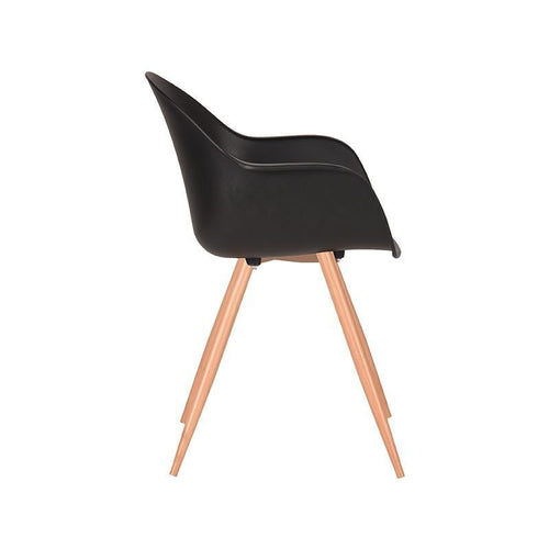 Label51 Eetkamerstoel Parma - Zwart - Zithoogte 50cm - Set van 2 - vtwonen shop