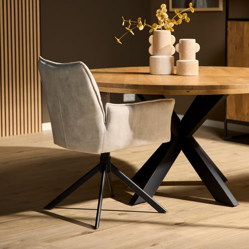 Starfurn  eetkamerstoel Dani - grijs - 58x67x64cm - vtwonen shop