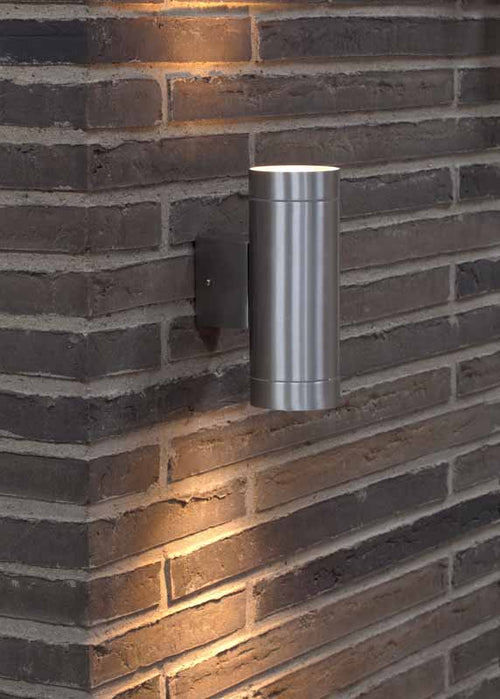 Nordlux Tin Wandlamp Buiten - Ø7,6cm - 2-lichts GU10 - IP54 - Aluminium - vtwonen shop