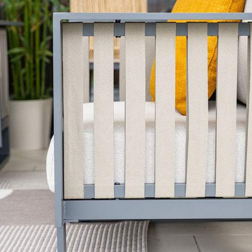 Garden Impressions loungeset Gabon hoek taupe - 4-delig