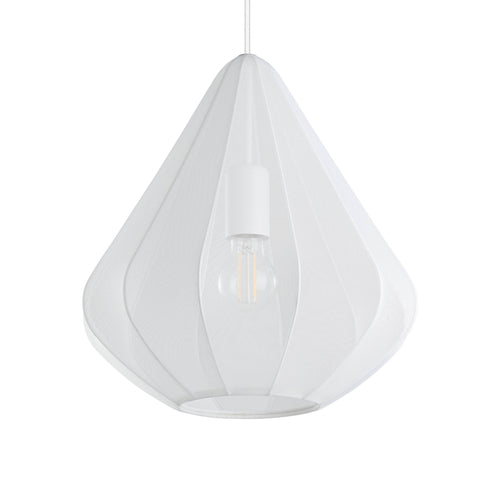 EGLO hanglamp Dolwen - e27 - ø 33,5 cm - wit - textiel - vtwonen shop