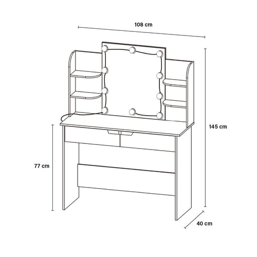 Home Deluxe Kaptafel KYLIE - vtwonen shop