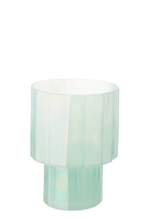 J-Line windlicht Ann - glas - blauw