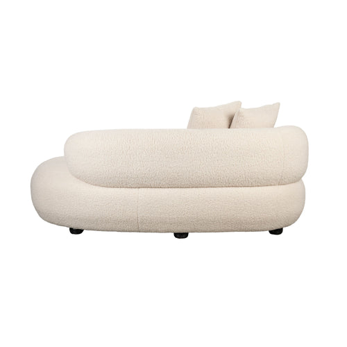 Housecraft Living Noxx Bank 2,5 zits Teddy stof Wit - vtwonen shop