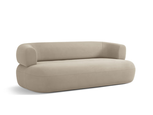 Micadoni Bank Jenny 2-zits, flueel beige - 90x178x73cm