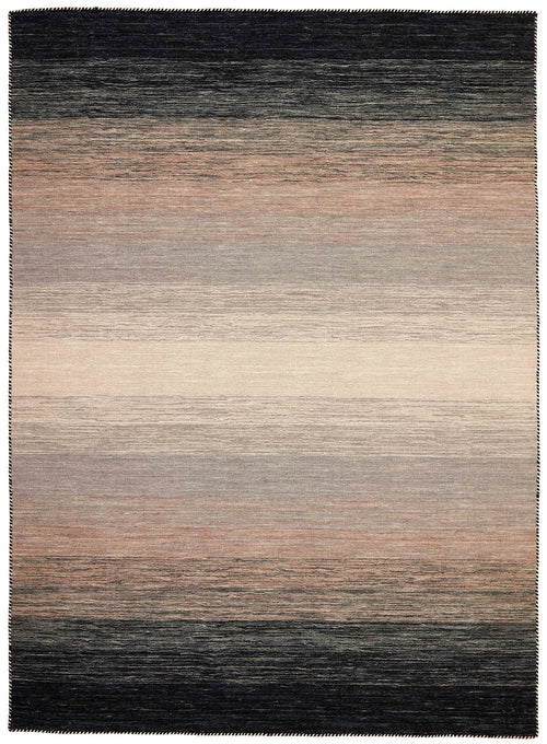 Vloerkleed MOMO Rugs Panorama Kelim Black Grey 300x400 cm - vtwonen shop
