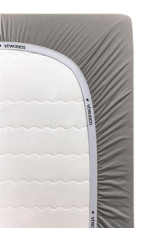 Vtwonen Katoen - Hoeslaken - 90x200 - Grijs - vtwonen shop