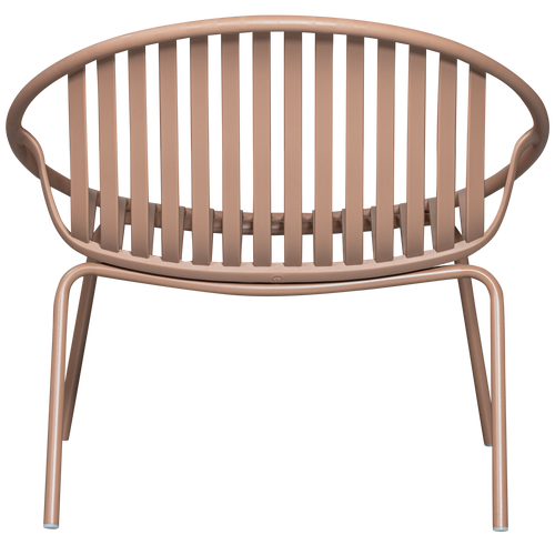 WOOOD tuin fauteuil Bruce - Metaal - Zalm Roze - 73x81x72 cm - vtwonen shop