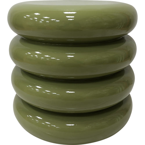 Lesli Living tuintafel Talum - groen - Ø40x40,5cm
