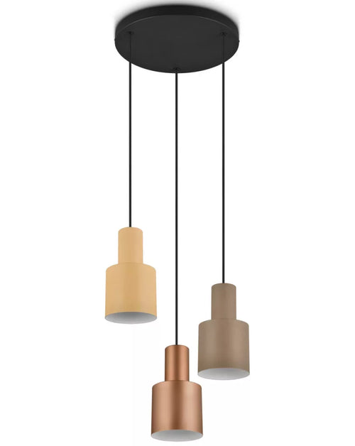 Trio Leuchten hanglamp Agudo - 3 lichts - 30  x 150   cm - zwart