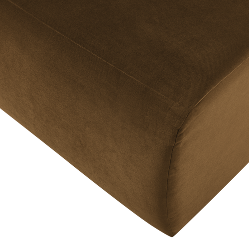 WOOOD eetbank 84 cm rugleuning Mojo Base - Velvet - Honinggeel - 83x84x76