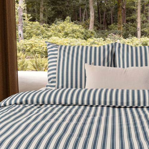 Walra - Dekbedovertrek Refined Lines - 200x220 cm - Blauw