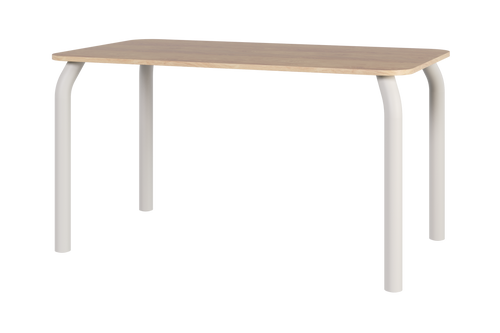 noo.ma Meko eettafel 140 x 80 cm - eikenfineer, stalen frame, geschikt voor 4 personen