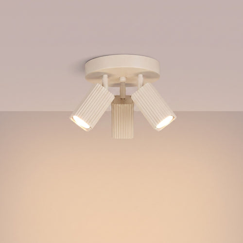 Sollux Lighting Plafondlamp RAYO 3P beige - 20x20x18cm