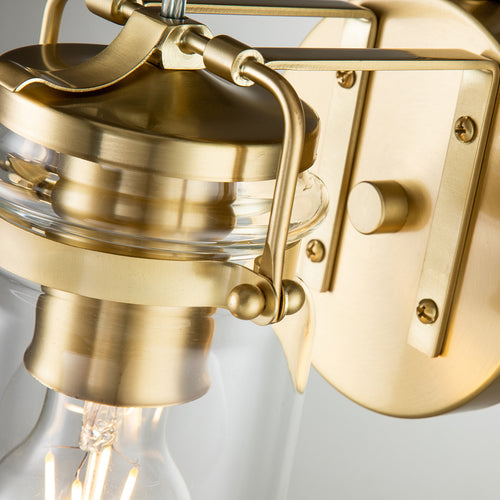 Elstead Kichler Brinley Wandlamp Geborsteld Messing