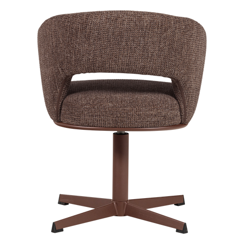 WOOOD draaibare eetkamerstoel oudroze melange Libi - 79x62x59