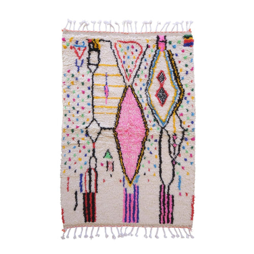 AFK Living vloerkleed Berber - handgemaakt - Wol - 80 x 240 cm